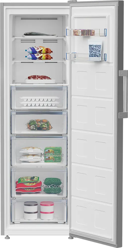 فريزر راسي بيكو نوفروست 8 درج، شاشة ديجيتال، لون فضي، موديل B3RFNE314ZXPE1