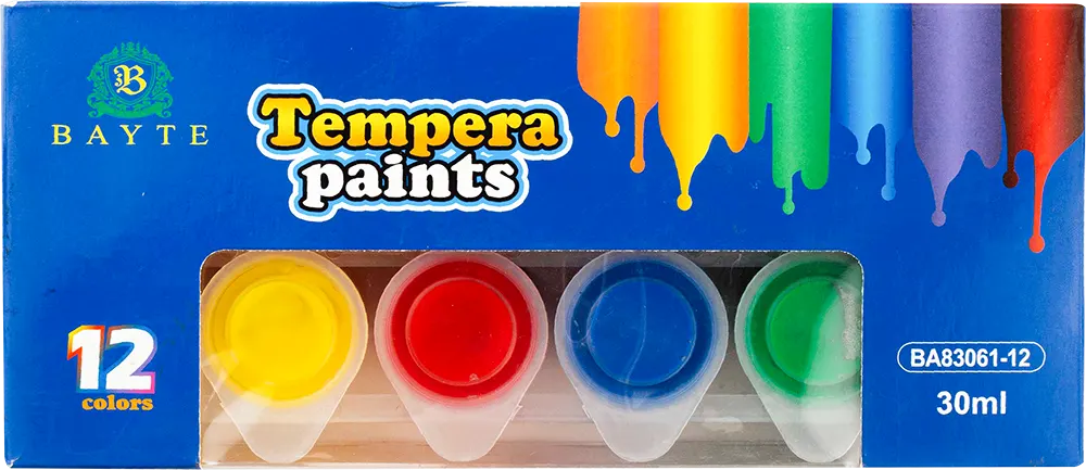 علب ألوان جواش  بيت، 12 لون ، ألوان متعددة