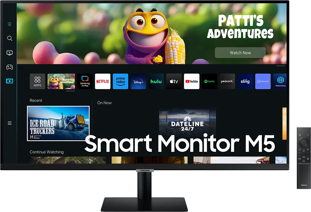 شاشة كمبيوتر سامسونج الذكية للألعاب ليد مقاس 32 بوصة، دقة FHD، لوحة VA، أسود، LS32CM500EMXEG