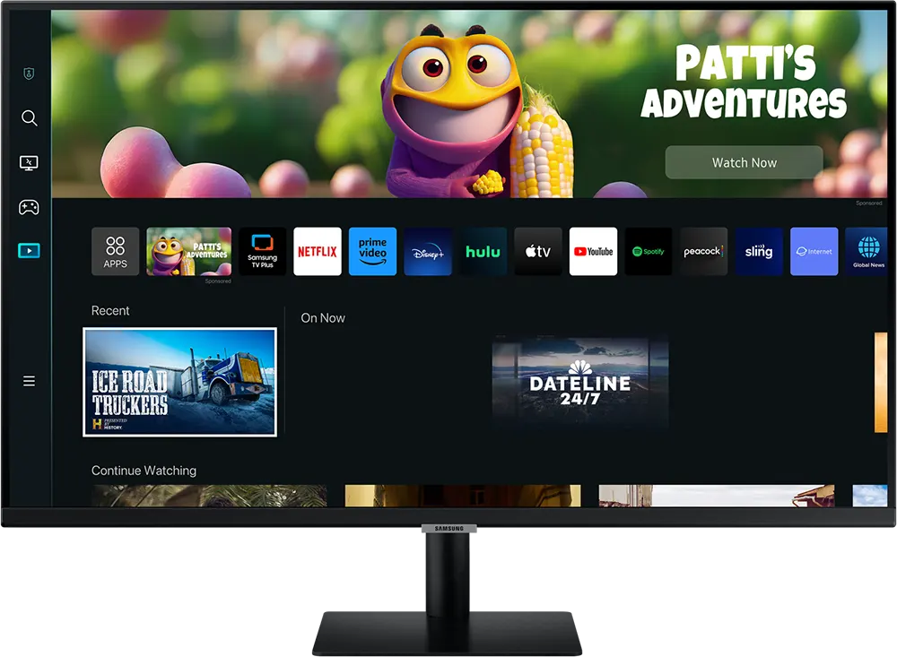شاشة كمبيوتر سامسونج الذكية للألعاب ليد مقاس 32 بوصة، دقة FHD، لوحة VA، أسود، LS32CM500EMXEG