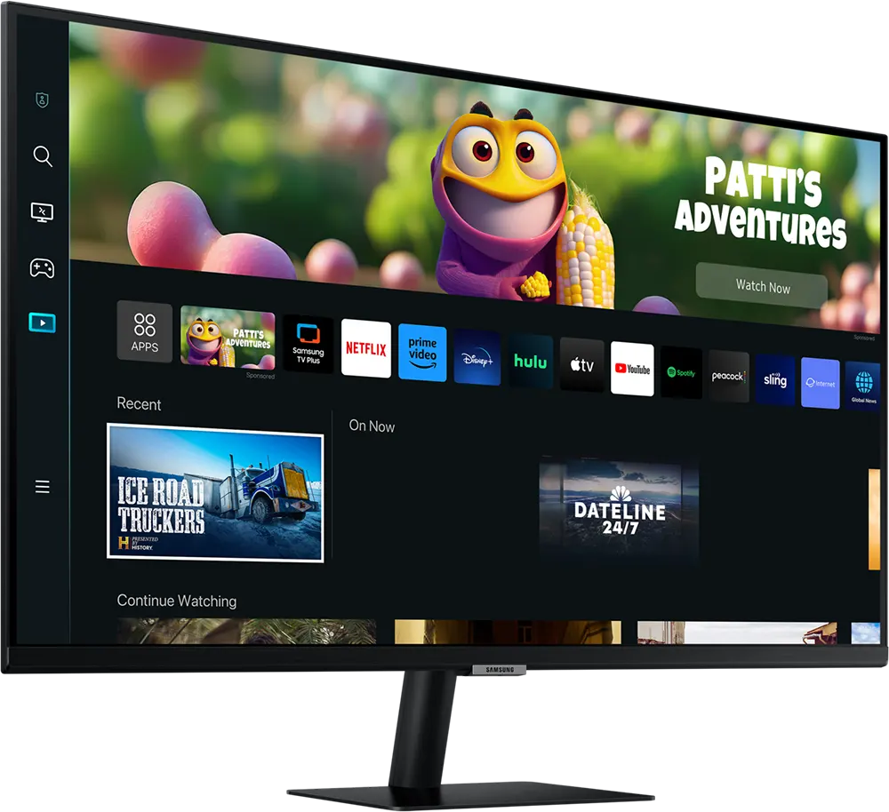 شاشة كمبيوتر سامسونج الذكية للألعاب ليد مقاس 32 بوصة، دقة FHD، لوحة VA، أسود، LS32CM500EMXEG