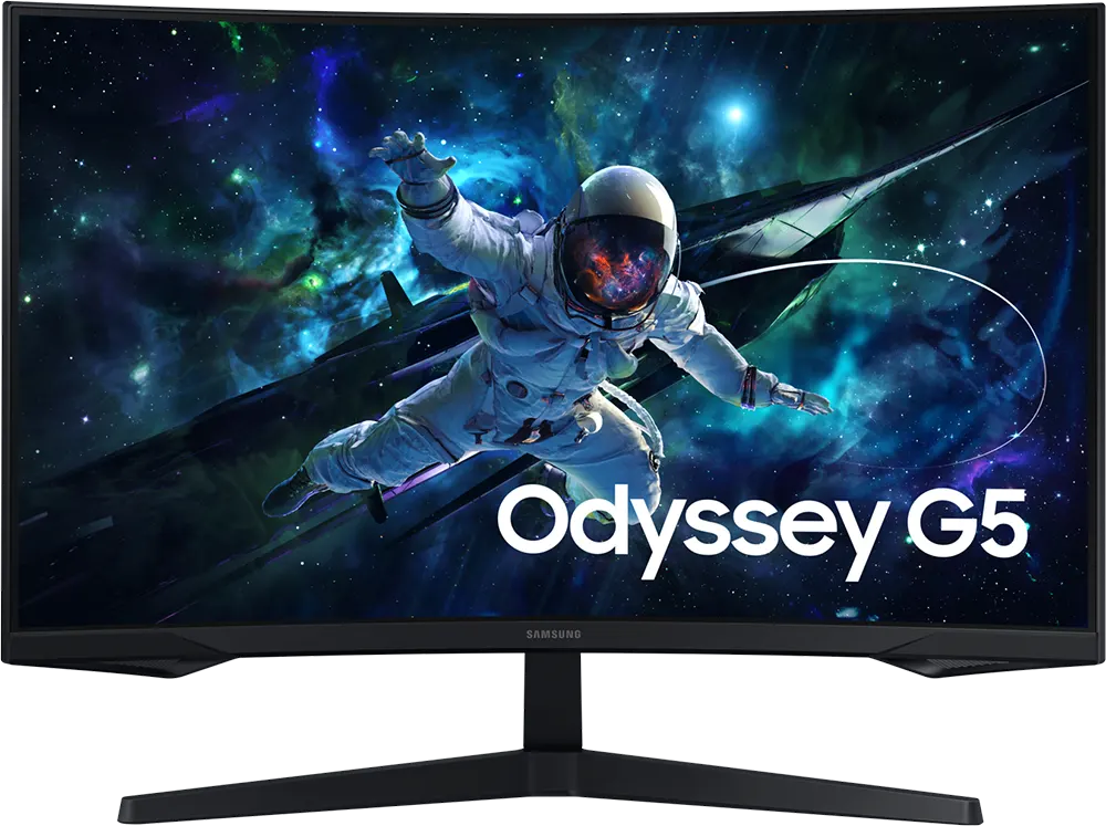 شاشة كمبيوتر منحنية للألعاب سامسونج اوديسي جي 5، 32 بوصة ، بدقة QHD، معدل 165 هرتز ، LS32CG552EMXEG