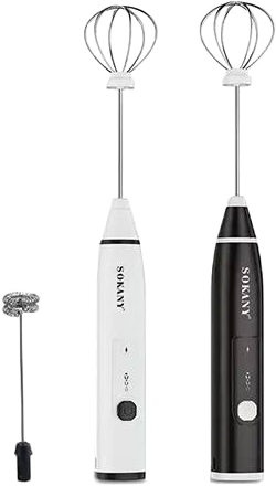 مضرب نسكافيه سوكاني، 20 واط، مع منفذ شحن USB، متعدد الألوان، SK-1772