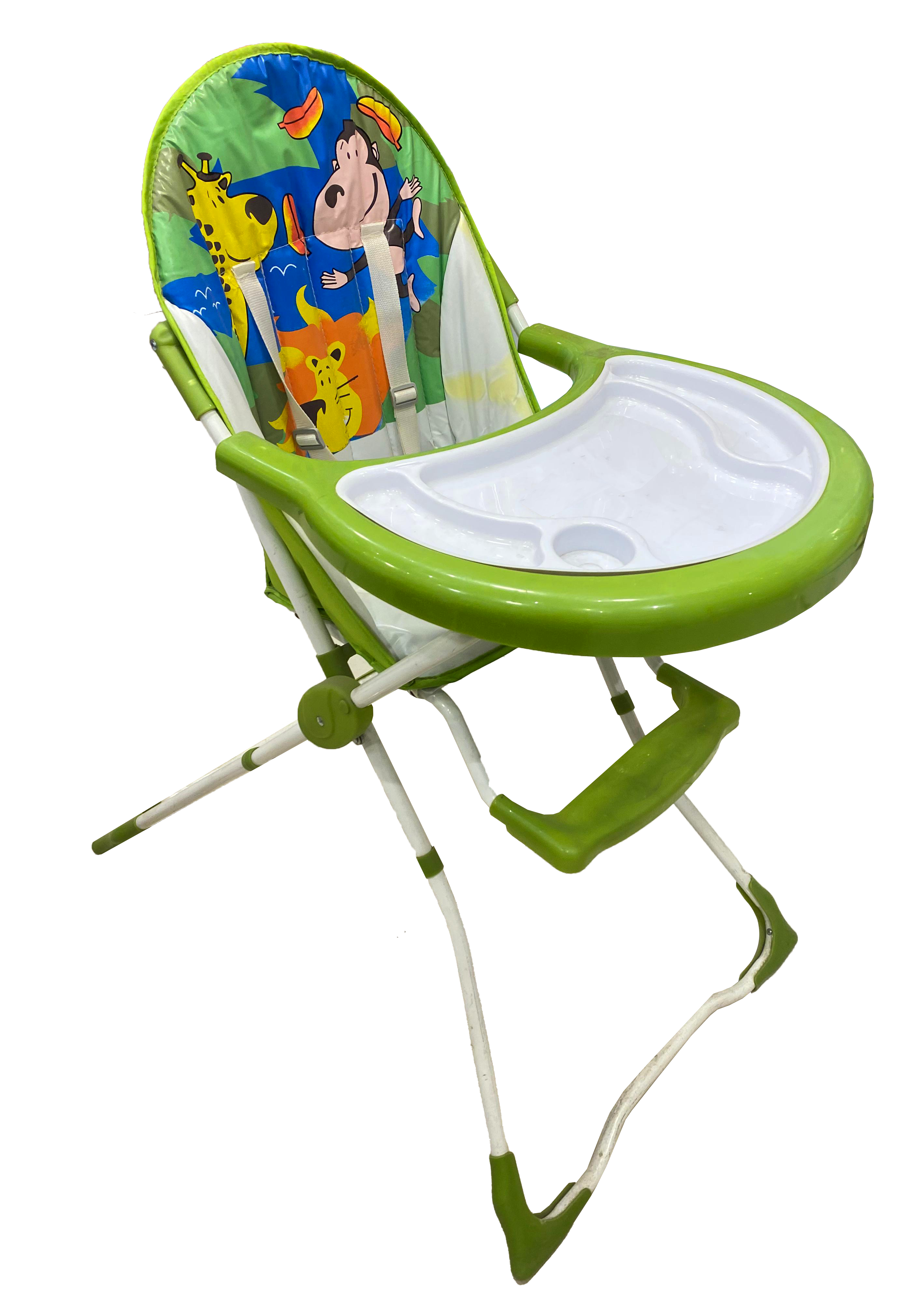 كرسي طعام هاي شير للأطفال ، لون أخضر، F-Y-1