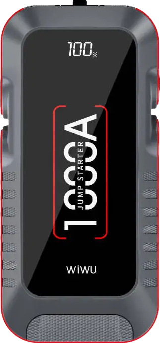 محول طاقة لبطارية السيارة من ويوو، 12 فولت، 10000 مللي أمبير ، مدخل TYPE-C، رمادي، WI-JS001