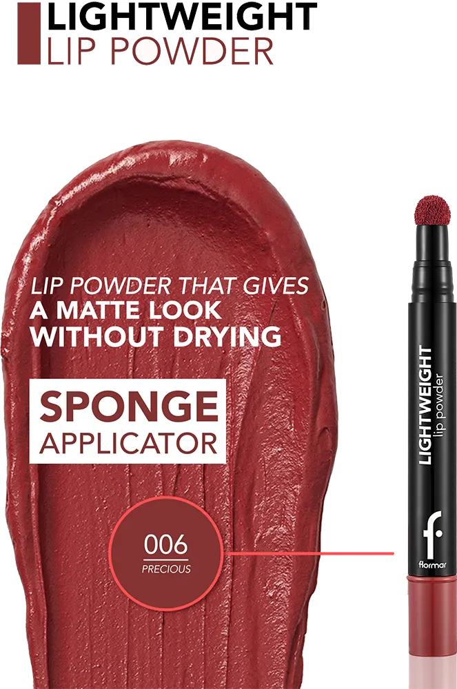 احمر شفاه فلورمار لايت ويت ليب باودر، 006 بريشوس