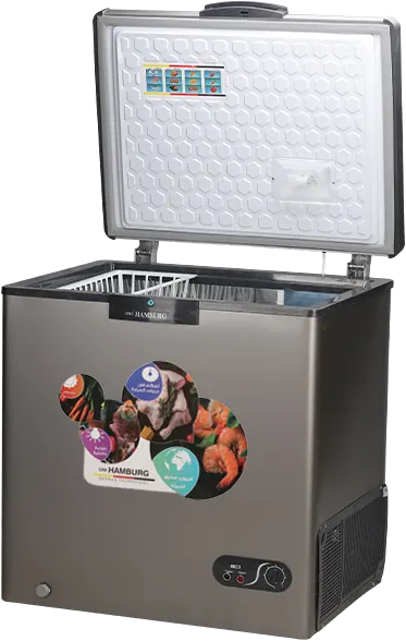 ديب فريزر افقي هامبورج ديفروست، ستانلس داخلى، موتور ال جى، فضي، CF270 SS