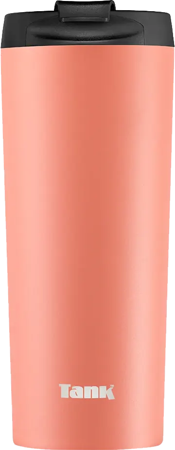 مج حراري تانك فليب كاب استانلس ستيل، 450 مللي، لون برتقالي