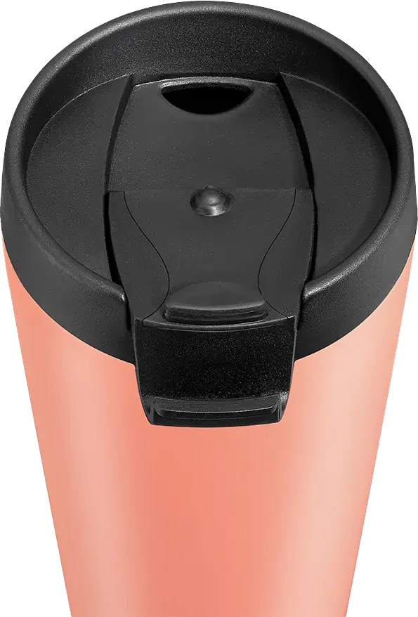 مج حراري تانك فليب كاب استانلس ستيل، 450 مللي، لون برتقالي