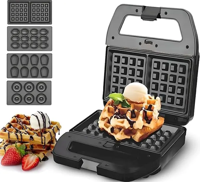 صانع ساندوتش دي اس بي ، 800 وات ، أسود ، KC1237