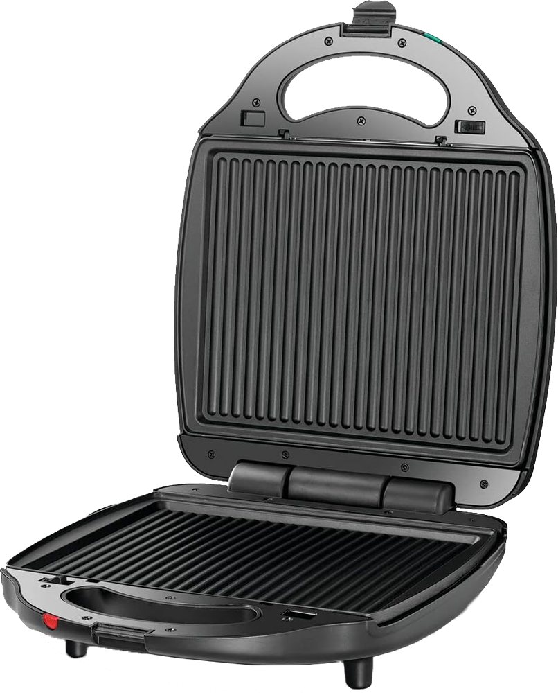 ماكينة صنع الساندويتشات والوافل من بلاك آند ديكر ، 1400 وات ، 3 في 1، أسود ، TS4130 ( ضمان انسيا )