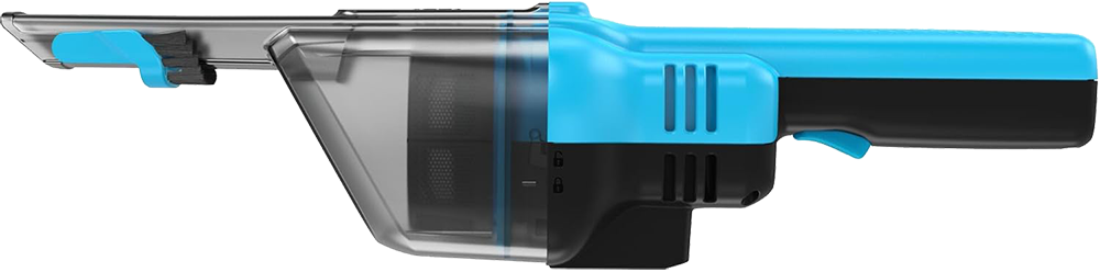 مكنسة كهربائية لاسلكية محمولة بلاك اند ديكر ، 7.2 فولت، 10.8 وات، فلتر فايبر، أزرق، NVD215J (بضمان أنسيا)