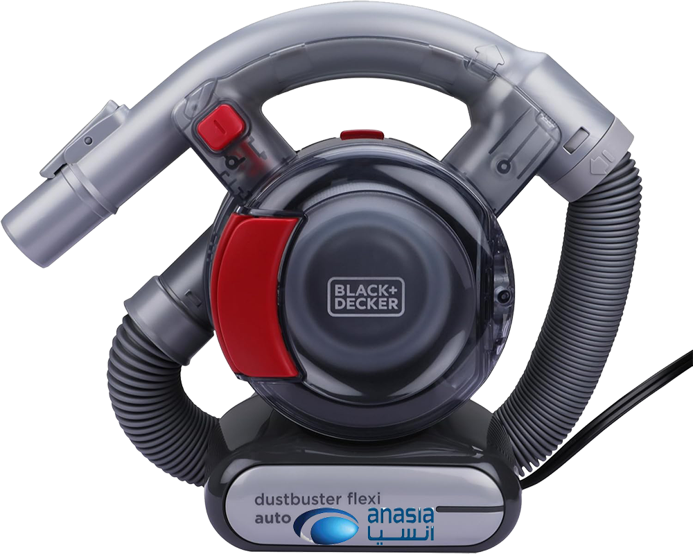 مكنسة كهربائية محمولة بلاك اند ديكر ، 12 فولت ، 12.5 وات، خرطوم 5 أقدام ، رمادي*أحمر،PD1200AV (بضمان أنسيا)