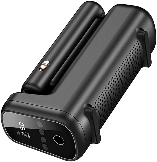 WIWU INFLATABLE PUMPS, 50W, 5-in-1 Multifunction, Digital Display, Black, WI-AI002