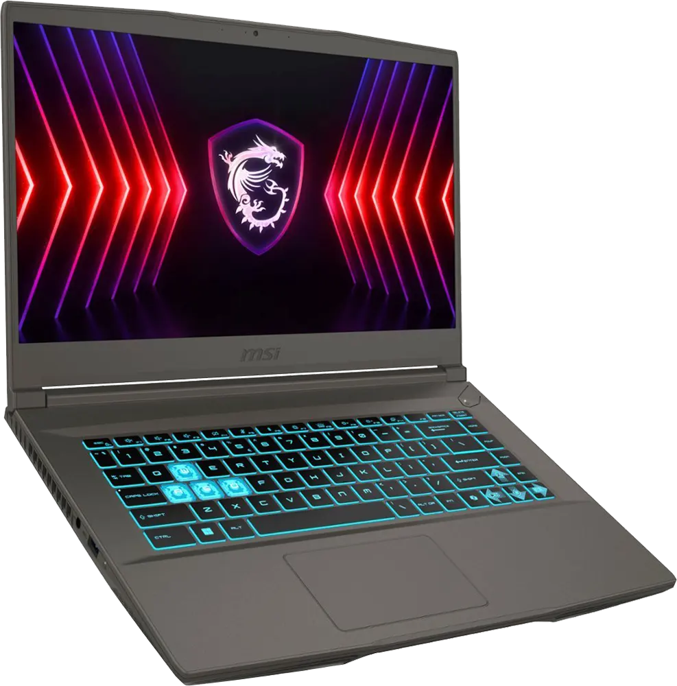 لابتوب msi Thin 15 B13UC-2615XEG ، إنتل كور I7-13620H، الجيل الثالث عشر، رامات 16 جيجابايت ، هارد ديسك 512 جيجابايت SSD، كارت شاشة NVIDIA® GeForce RTX ™ 3050 سعة 4 جيجابايت GDDR6، شاشة 15.6 بوصة FHD، دوس، رمادي