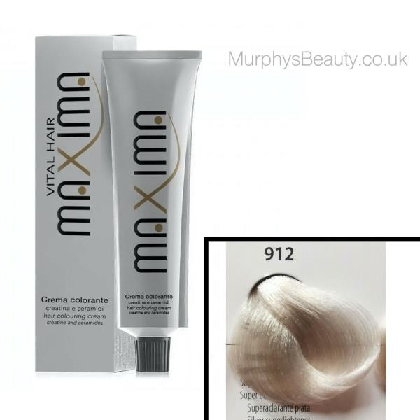 صبغة الشعر من ماكسيما 912 اشقر فضي فاتح جدا  100 مل