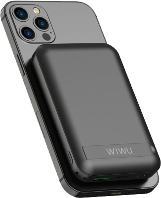 باور بانك لاسلكي ويوو سناب كيوب، 10000 مللي أمبير، شحن سلكي 22.5 وات، شحن لاسلكي 15وات، 2 منفذ ، أسود، SC10000WHT