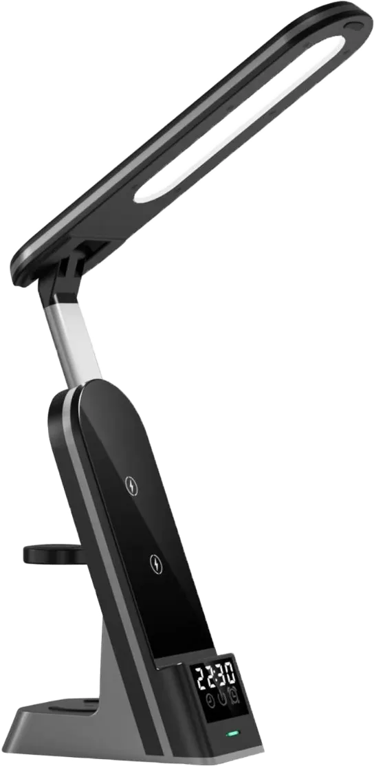 شاحن لاسلكي 7 في 1 Dual Coil Max ، 15 وات، كشاف ليد، أسود ، H33