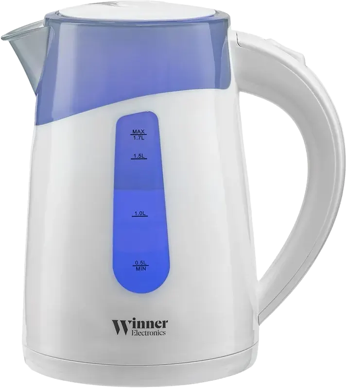 غلاية مياه بلاستيك وينر 1.7 لتر، 2200 وات، ابيض، WR-148EKP