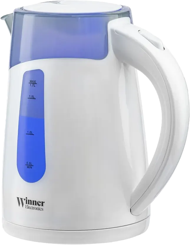 غلاية مياه بلاستيك وينر 1.7 لتر، 2200 وات، ابيض، WR-148EKP