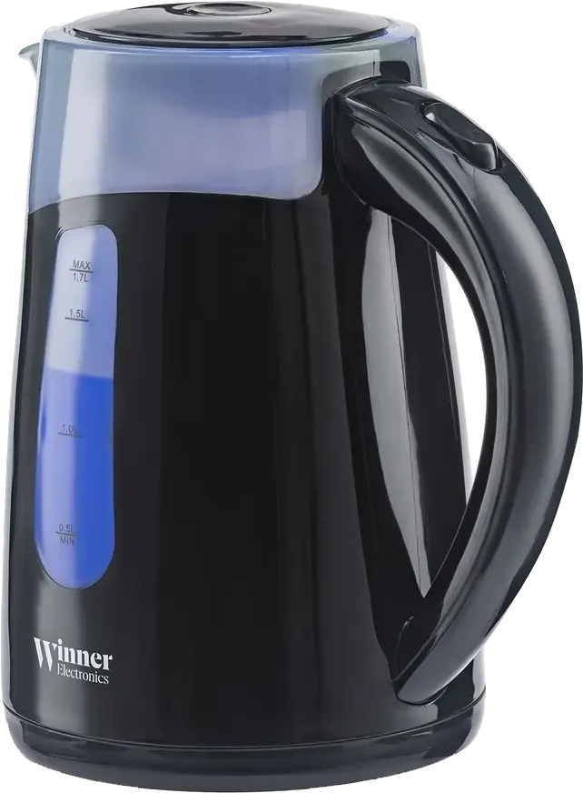 غلاية مياه بلاستيك وينر 1.7 لتر، 2200 وات، اسود، WR-149EKP