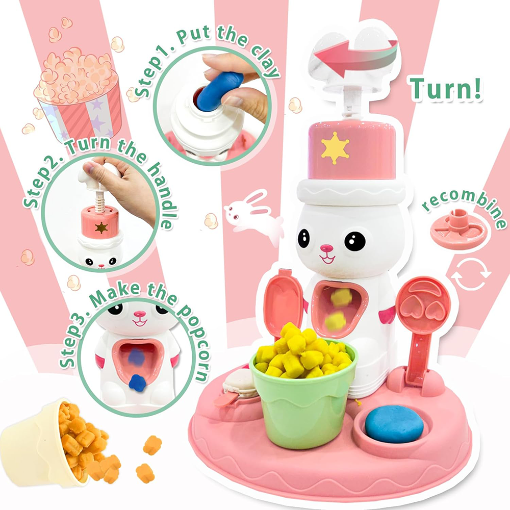 لعبة آلة صنع الفشار من الصلصال للأطفال،507