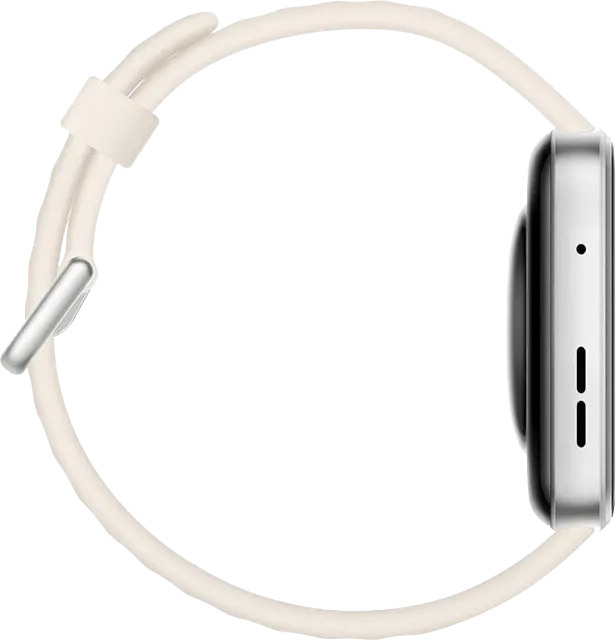 ساعة هواوي فيت 4 الذكية، شاشة أموليد مقاس 1.82 بوصة، حزام مطاطي فلوري، مقاومة للماء، لون أبيض ،SYA-B09