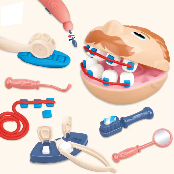 لعبة دكتور الاسنان صلصال ، 8400