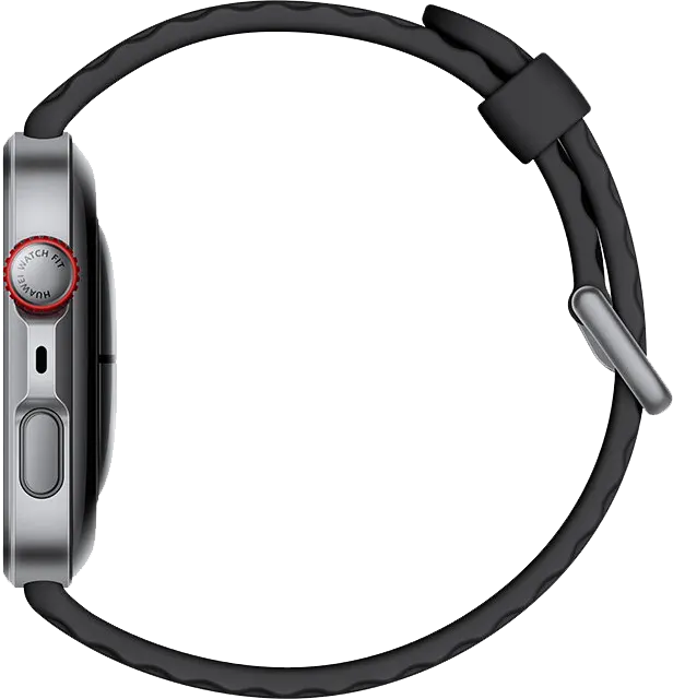 ساعة هواوي فيت 4 برو الذكية، شاشة أموليد مقاس 1.82 بوصة، NFC، حزام مطاطي فلوري،  مقاومة للماء، لون أسود، SYA-B29