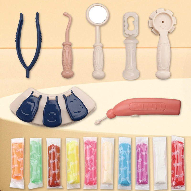 لعبة دكتور الاسنان صلصال، شكل ديناصور، 8635