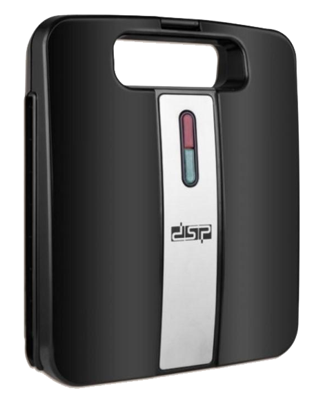 صانعة الوافل دي اس بي ، 1400 وات ، 4 شرائح مع لوحة ثابتة ، أسود ,KC1154