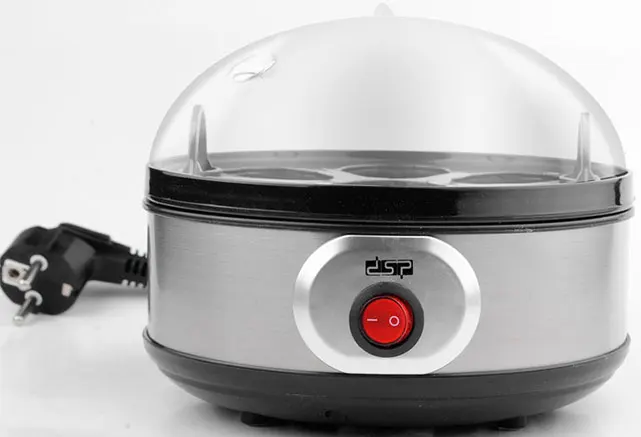 غلاية بيض كهربائية دي اس بي، 350 وات، اسود وفضي، KA5001