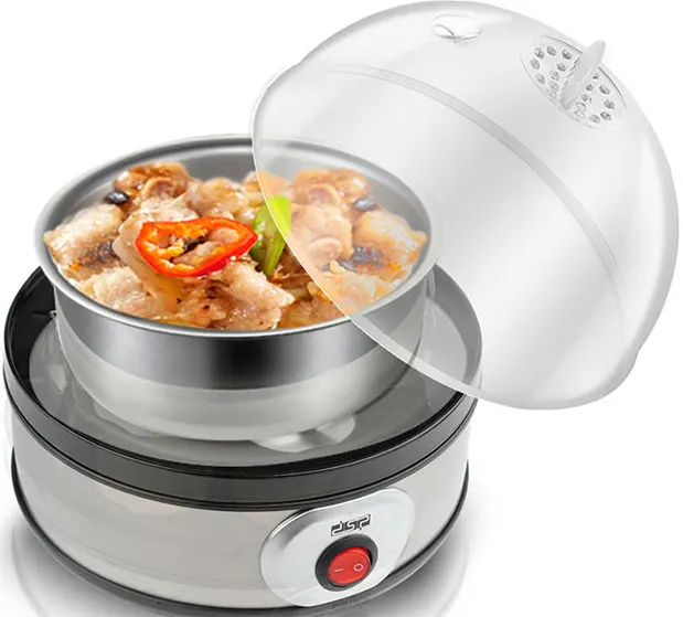 غلاية بيض كهربائية دي اس بي، 350 وات، اسود وفضي، KA5001