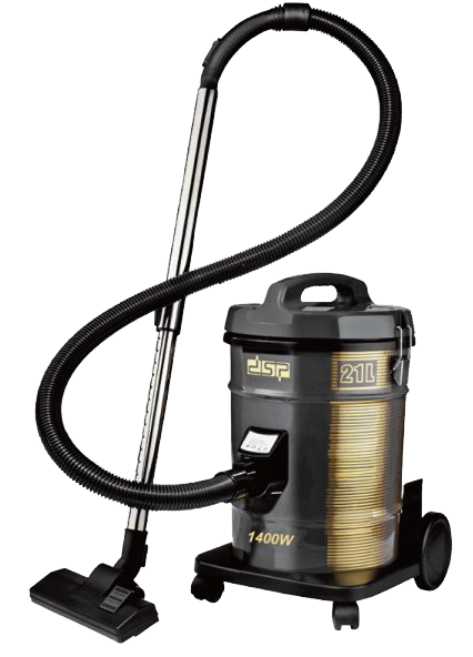 مكنسة كهربائية برميل دي اس بي ، 1400 وات ، سعة 21 لتر ، أسود ، KD2007