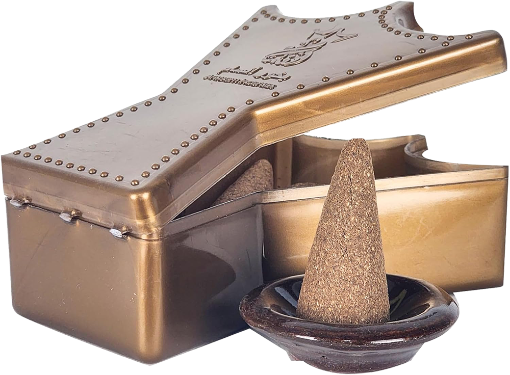 بخور نفائس العنبر هرمي من انسام ، 15 قمع ، تعطير يدوم حتي 45 دقيقة