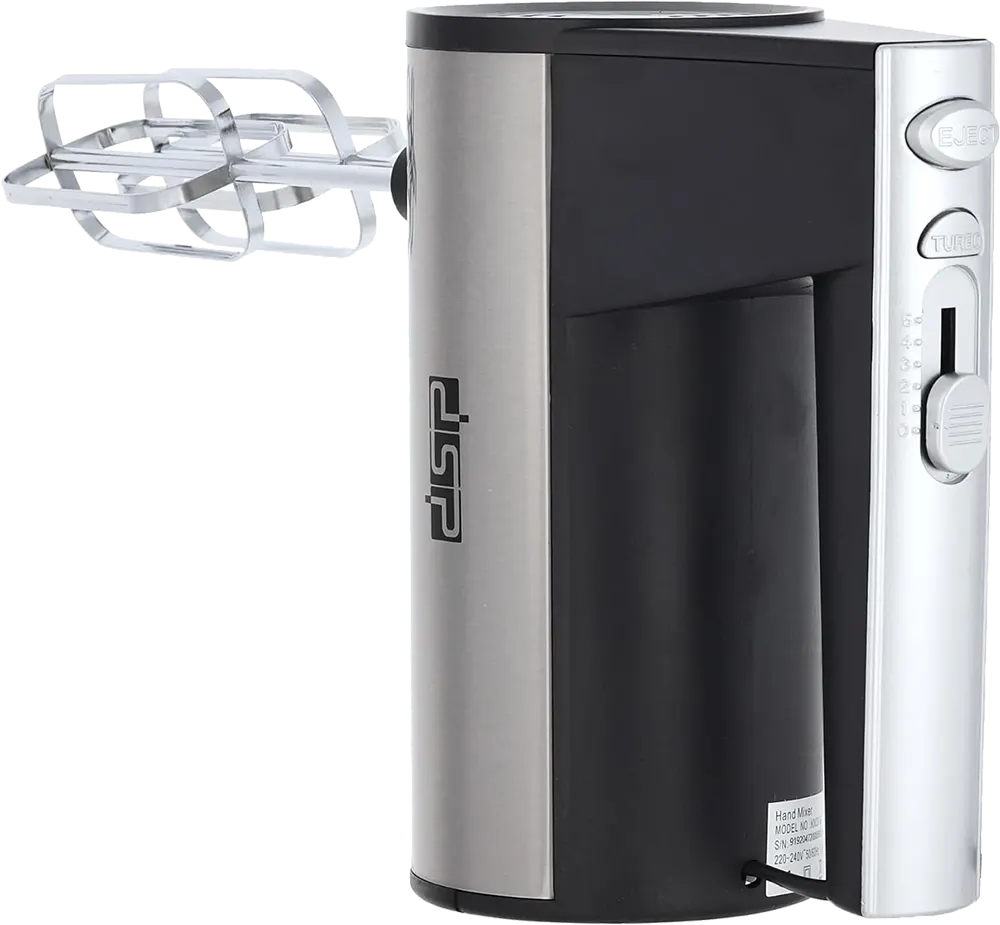 مضرب بيض دي اس بي هوت 150 وات، 5 سرعات، فضي، موديل  KM2047