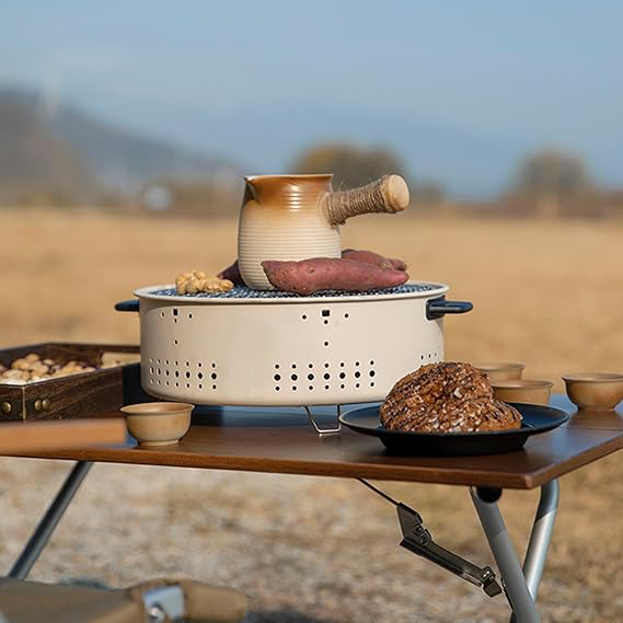 شواية فحم متعددة الوظائف ، استانلس ستيل، 26-107