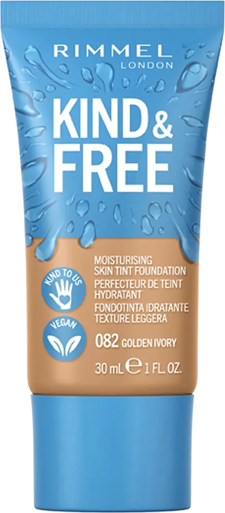 فاونديشن ريميل كايند اند فري كريم اساس مرطب، 082 جولدن ايفوري