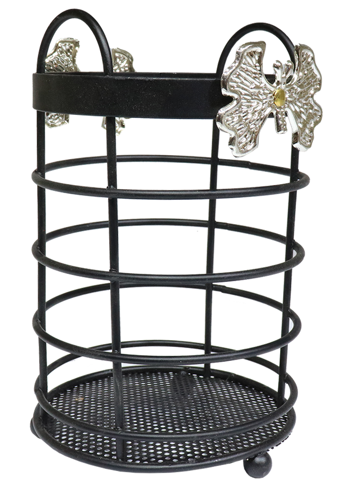 صفاية ادوات مطبخ مدورة معدن ، أسود ، 265