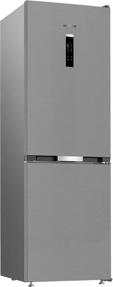 ثلاجة هيتاشي نوفروست، 316 لتر، 2 باب، فريزر سفلي، شاشة ديجيتال، انفرتر، فضى، R-B367EY2R