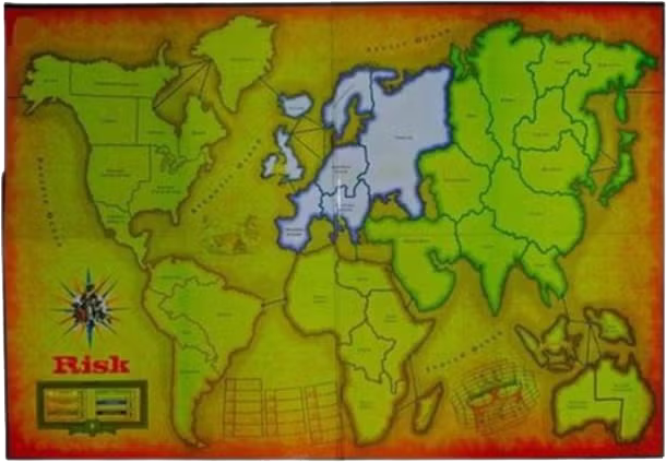 لعبة لوحية استراتيجية ريسك،2-6 لاعبين، 55177