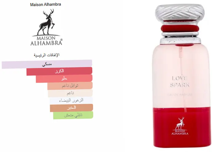 عطر لوف سبارك من ميزون الهمبرا للجنسين او دي برفان، 80 مل