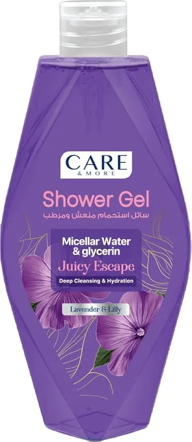 شاور جل كير اند مور بماء ميسيلار والجلسرين برائحة اللافندر، 500 مل .
