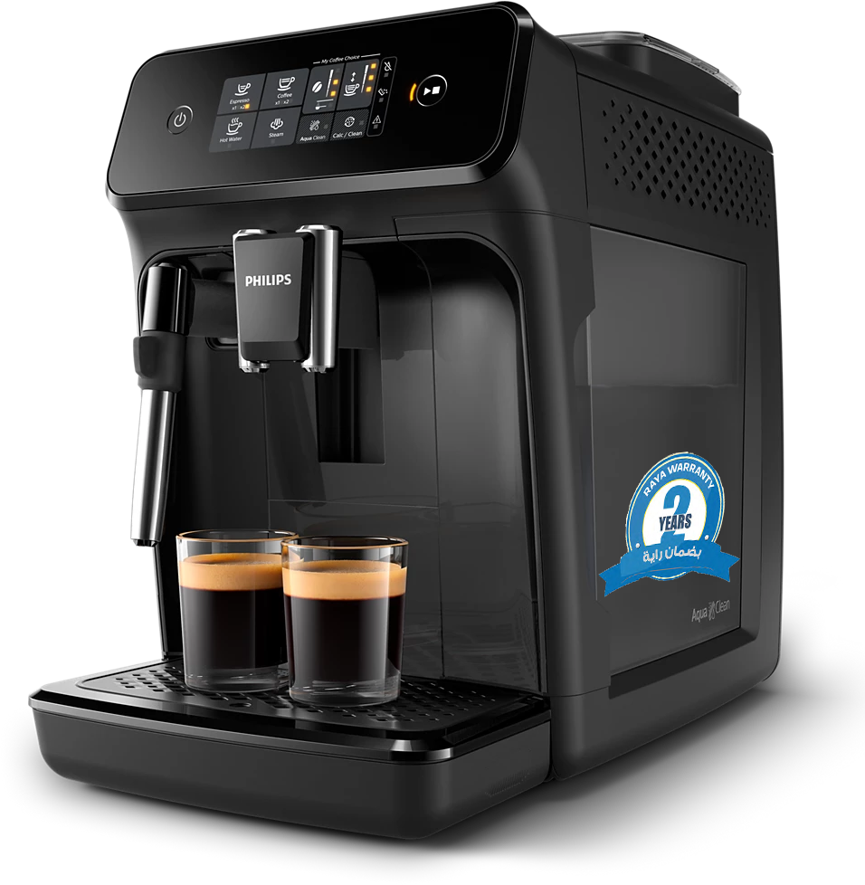 ماكينة تحضير القهوة و الإسبريسو فيليبس، 1500 وات، 1.8 لتر، مطحنة مدمجة، أسود،EP1221-20 (ضمان راية)