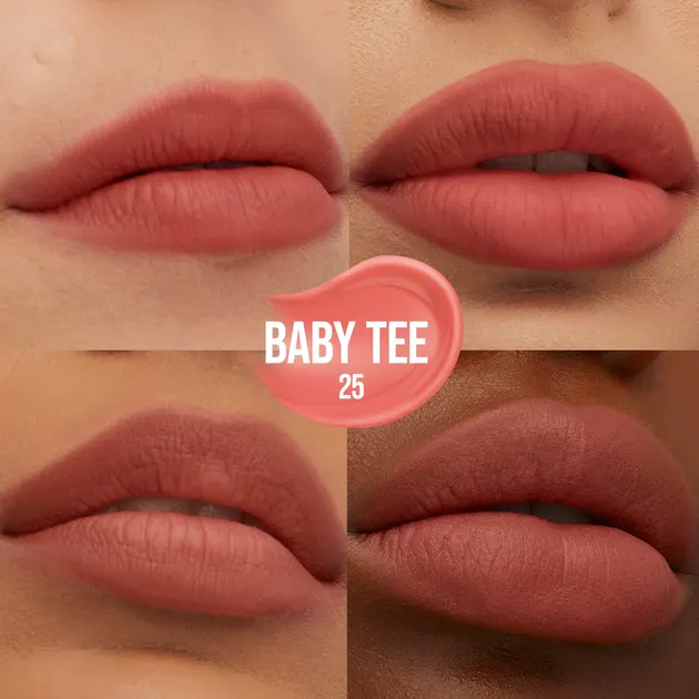 احمر شفاه سائل سوبر ستاي تيدي تينت من ميبلين، 25 بيبي تي