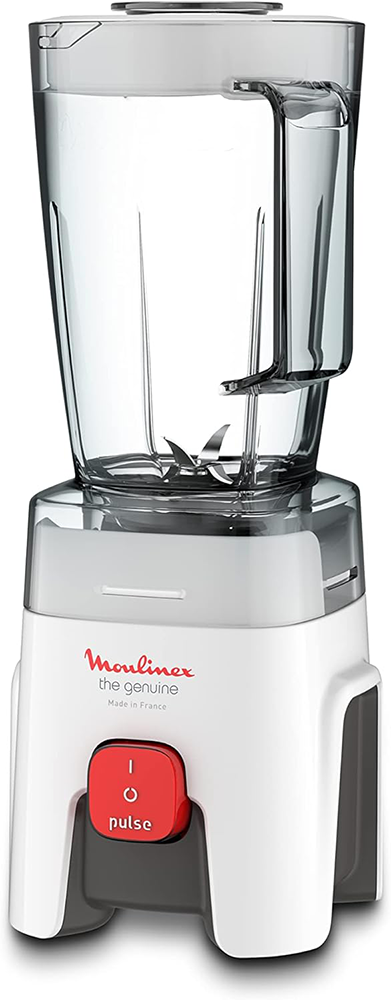 خلاط كهربائي مولينكس، 500 وات ، 1.75 لتر، مطحنة و مبشرة، أبيض، LM242B25