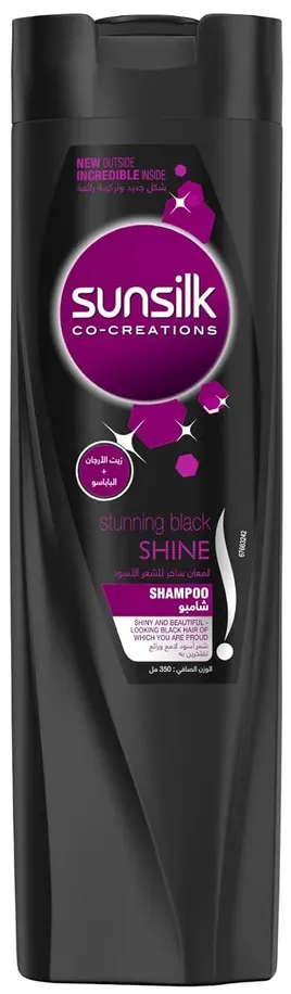 شامبو وبلسم صانسيلك للشعر الاسود، 350مل
