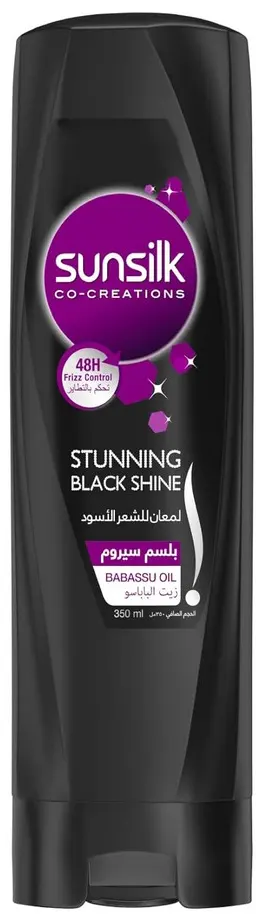 شامبو وبلسم صانسيلك للشعر الاسود، 350مل