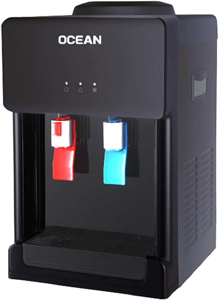 مبرد مياه ديسك توب أوشن ، 2 حنفية ، بارد و ساخن، أسود ، OCMWDT224