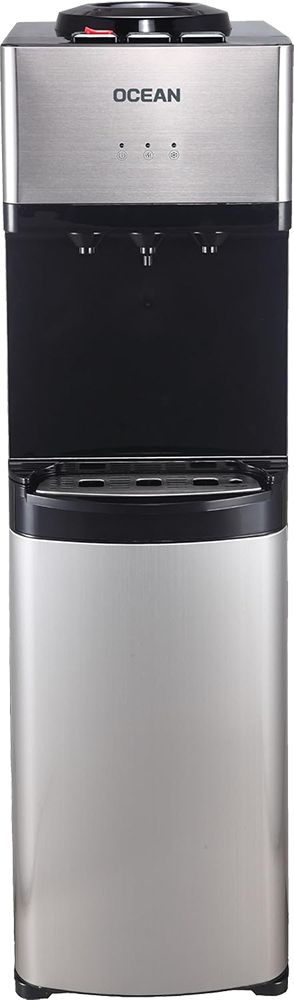 مبرد مياه أوشن، 3 حنفية ، تحميل علوي، بارد و عادي و ساخن، حافظة، فضي، OCMWD33206C